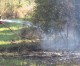 Brush fire on Chip Mizell Road
