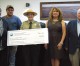 $100,000 grant check for the county