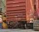 Train car derails, damages tracks